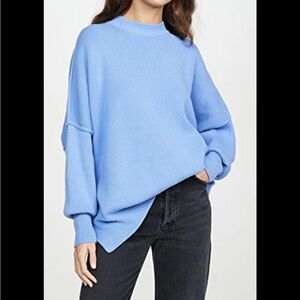 Free People Easy Street Tunic
Sweater In Blue Egret